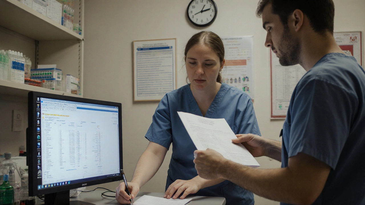 Команда лаборатории проверяет результаты анализов и выдаёт их пациенту, подключённая к государственной системе.