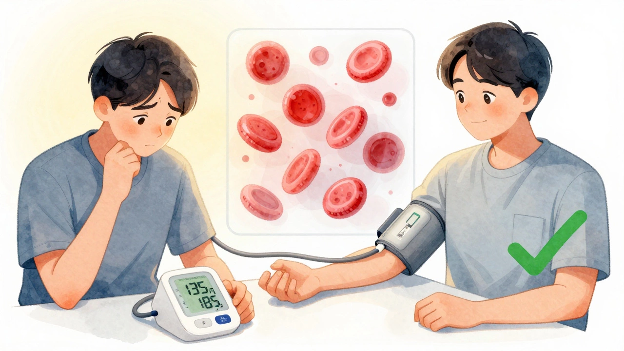 Сравнение домашнего измерения давления и безопасной сдачи крови — переход от тревоги к спокойствию.