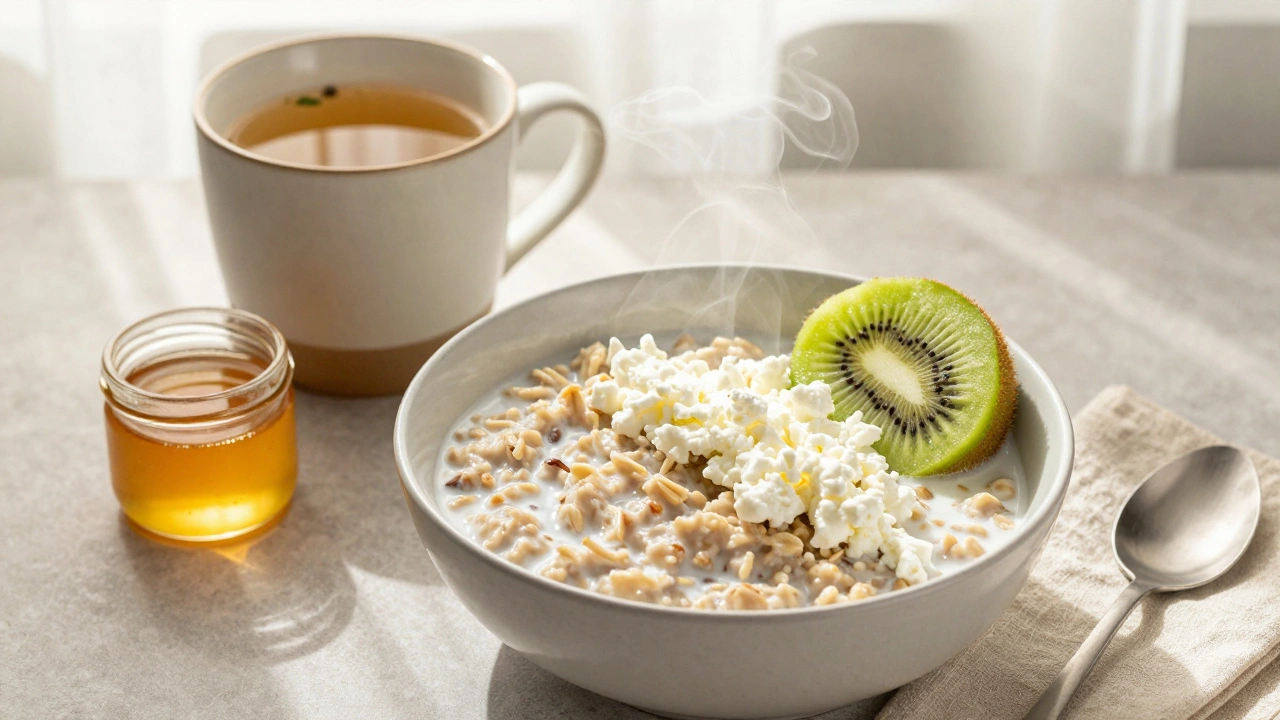 Здоровый завтрак с овсянкой для лечения переломов.